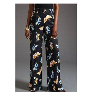 Sarah Gordon Maeve Anthropologie Butterfly Print Pants Size US 12